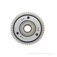 Motorcycle starting disc gear